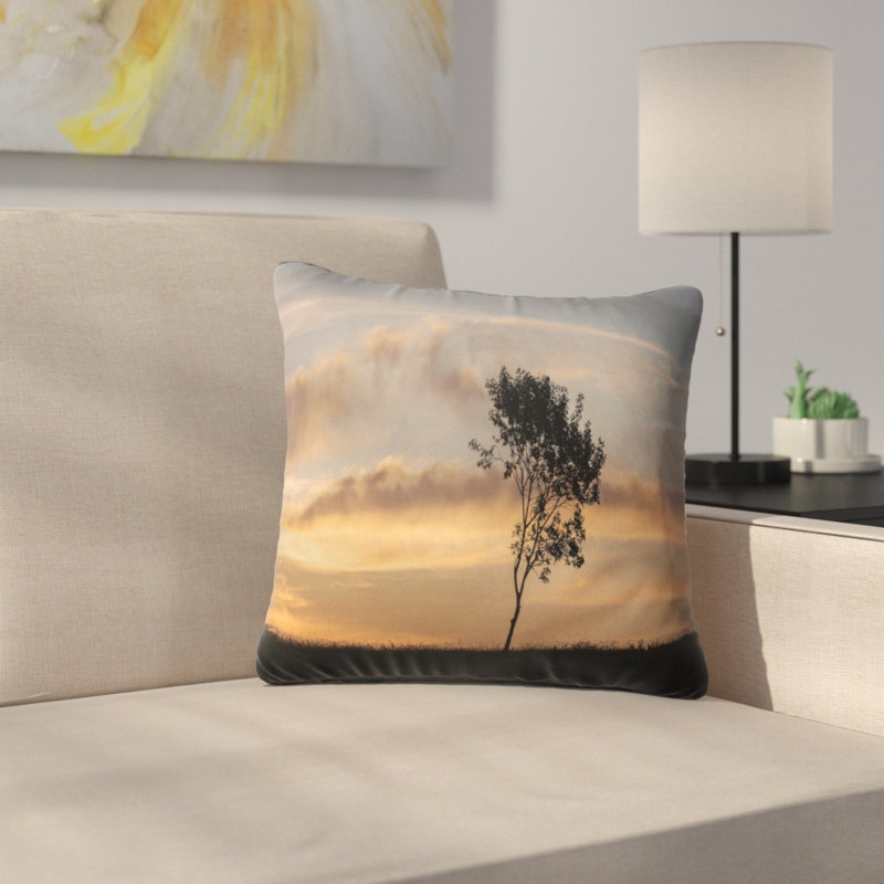 Coussin décoratif à l’arbre des seuls paysagers à droite, 16 po x 1 po