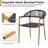 Oniel 67'' Rectangular 6 - Person Outdoor Dining Set