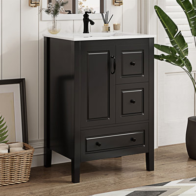 Meuble-lavabo de salle de bain avec lavabo