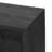 Solid Wood Sideboard Cabinet TV Console Black Pine Wood
