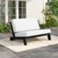 Polett Teak Wood Patio Outdoor Armless Lounge Chair