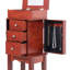 Armoire à bijoux avec armoire 3 tiroirs et miroir