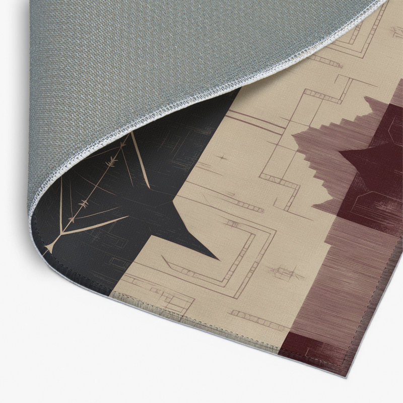 Tapis d'intérieur et d'extérieur Crowned Flourish, Rectangle 1 pi 6 po x 2 pi 6 po