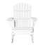 Chaise avec chaise berçante en bois Adirondack