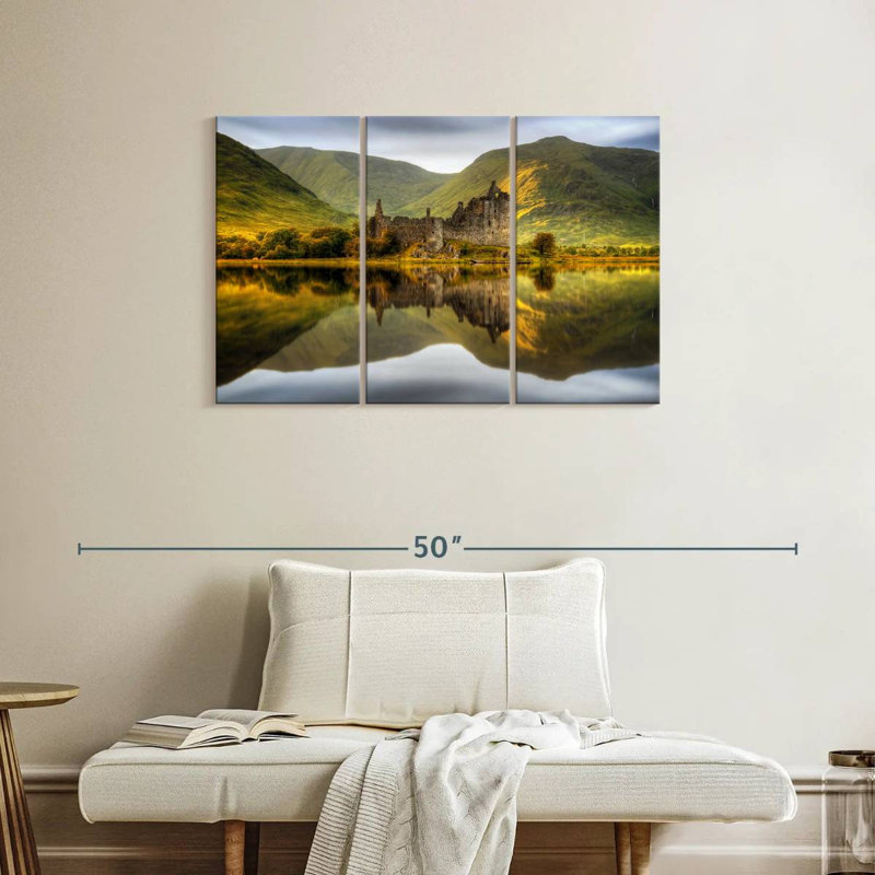 Lilie Kilchurn Castle Loch Reflection, 24" H x 38" W