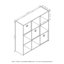 Bozuwa 67.3cm H x 67.8cm W Cube Bookcase-1656320615