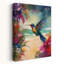 Colibri, plage colorée, colibri vibrant coloré, art mural côtier-588782096