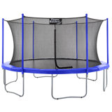 Ensemble de trampoline pour la cour extérieure / extérieure 15 pi avec système d'enclos de sécurité Machrus Upper Bounce