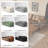 61.42"Brown Retro Eco Leather Sofa Bed-153204142
