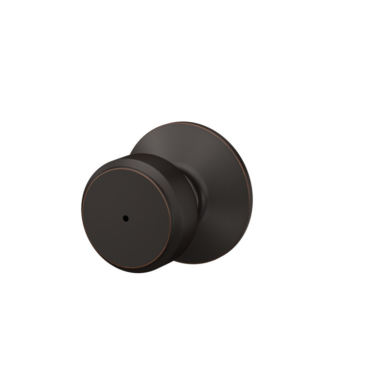 Bowery Privacy Knob (Bed & Bath), Aged Bronze