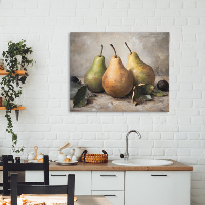 Poire, nature morte, toile, par Franklyn Gregory
