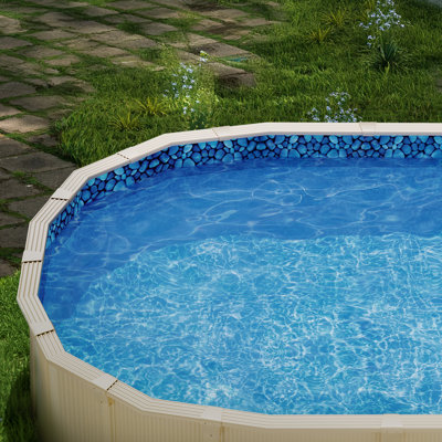 Toile de piscine ovale 18 x 33 pi