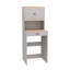 Armoire de rangement au-dessus de la laveuse avec tablette réglable et faux tiroir pour l'organisation de la salle de lavage