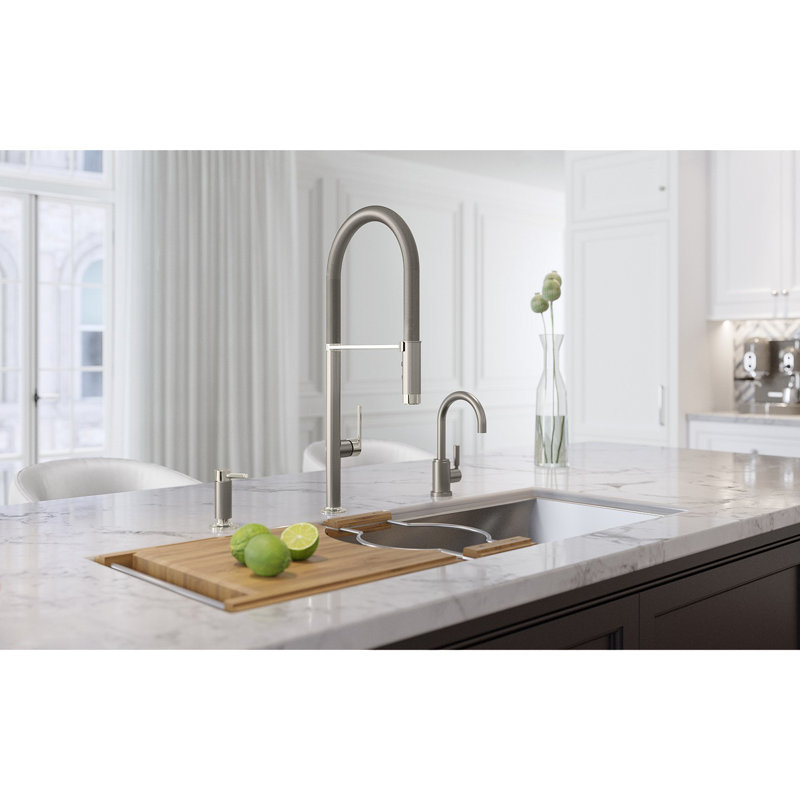 Juxtapose™ Semi-Pro Faucet, Stainless Steel