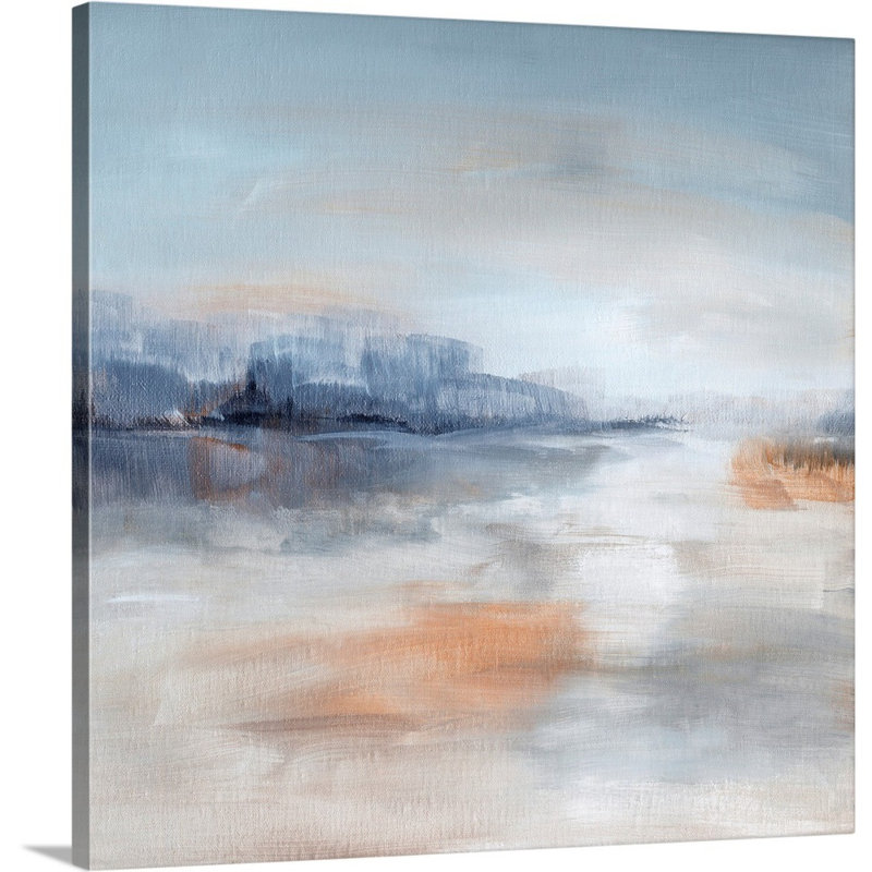 Aqua Terra - reproduction d'art sur toile, Toile tendue, H 12 po x l 12 po x P 1,25 po