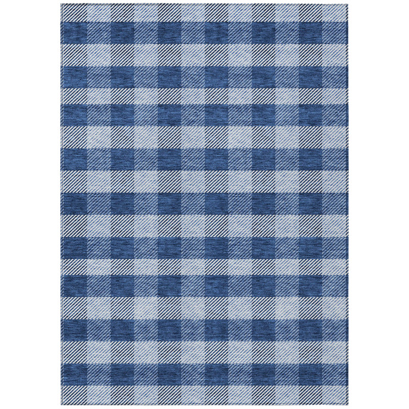 Colzie Plaid Indoor / Outdoor Rug, Rectangle 3' x 5'