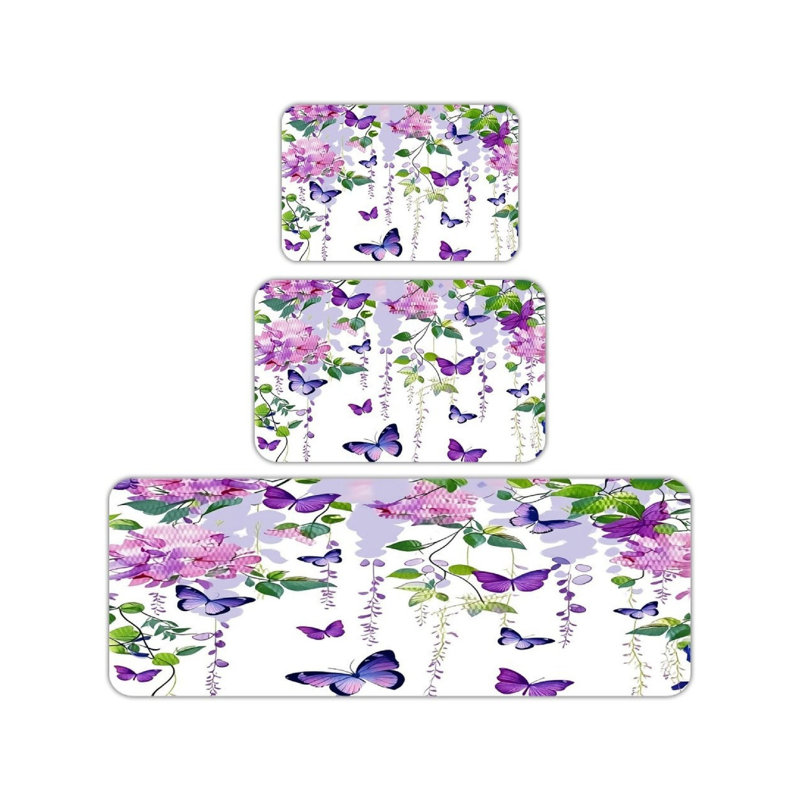 Tapis de cuisine 3 pièces Mid Century