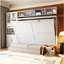  Lit escamotable mural avec canapé, tablettes USB et luminaires-259438063
