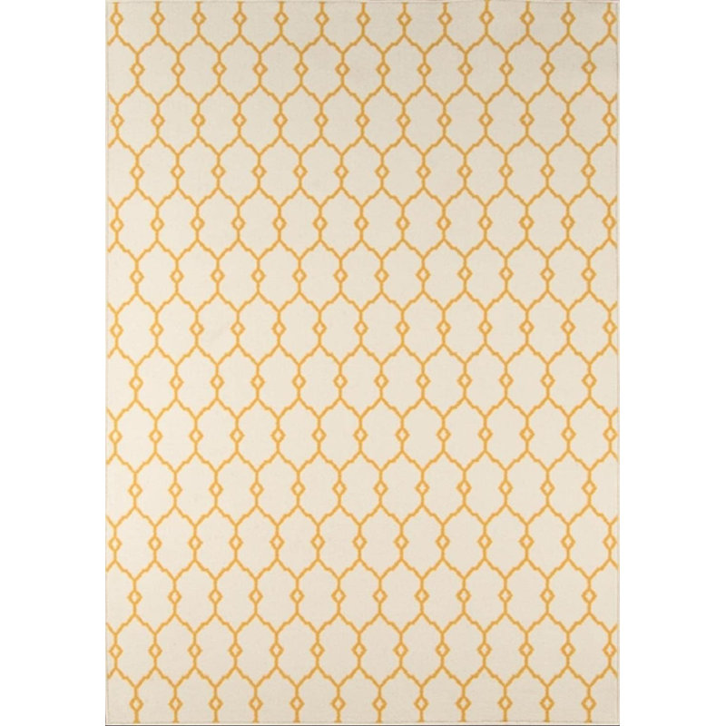 Yepez Yellow/Beige Rug, Runner 2'3" x 7'6"