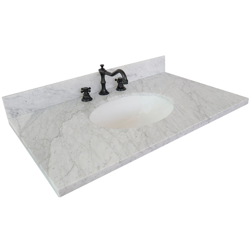 Plateau de meuble-lavabo simple 37 po