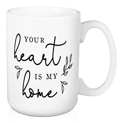 Grande tasse à café votre coeur est ma maison Tallulah