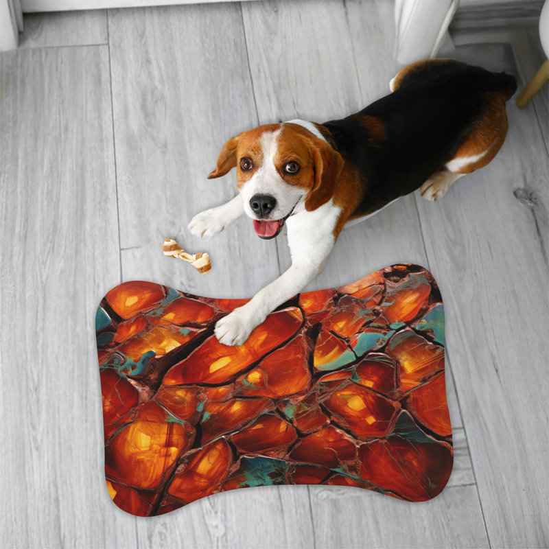 Ignited Rocks - 1 Piece Bone Shape Feeding Mat
