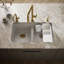 Riverby® 33" x 22" x 9.625" Under-Mount Double-Equal Kitchen Sink with Accessories and 5 Oversized Faucet Holes-124918828-125039942