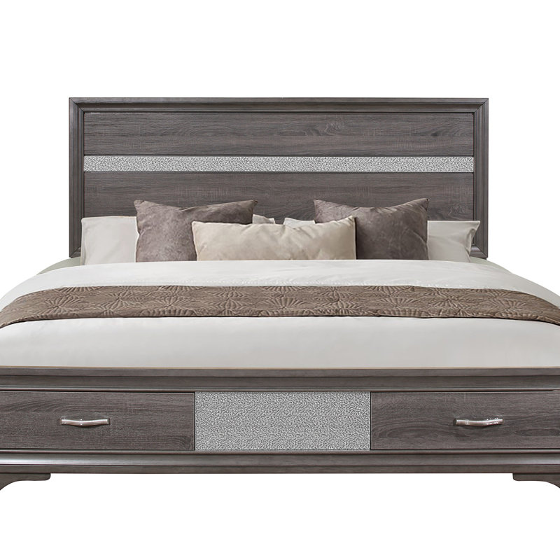 RYDER SPARKLE GREY FULL BED