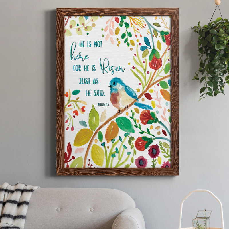 He Is Risen - Peinture sur toile encadrée, H 31,5 po x l 23,5 po x P 1,5 po, Érable