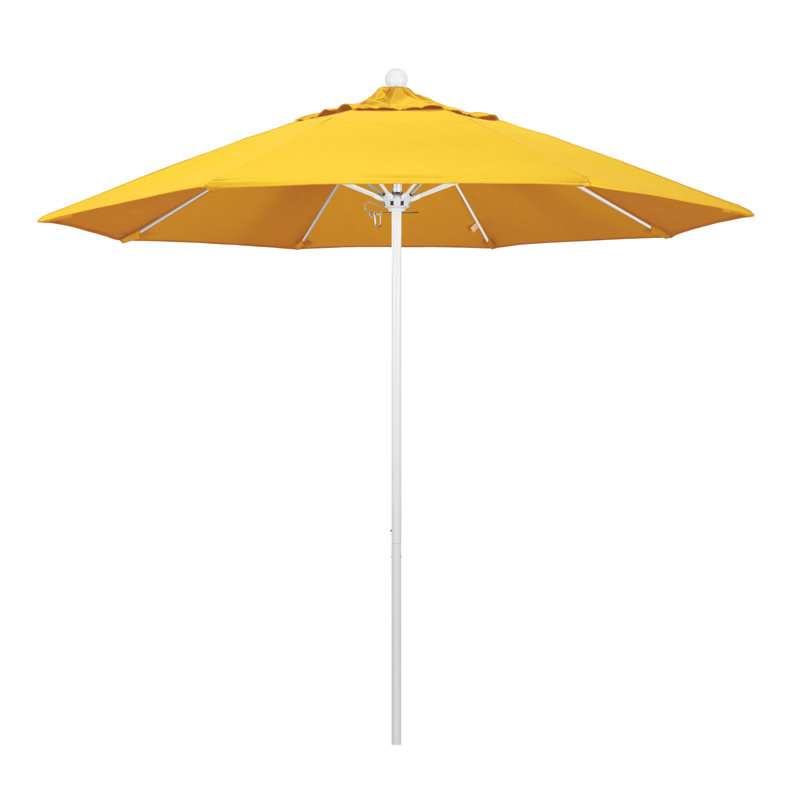 Parasol de marché 9 pi Hibo, Toile Sunbrella® jaune tournesol