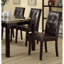 Ensemble de salle à manger 7 pièces et 6 chaises d'appoint rembourrées en faux marbre