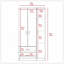 Armoire 3 portes avec tiroirs, tablettes et tringle de suspension - Blanc-1907722729