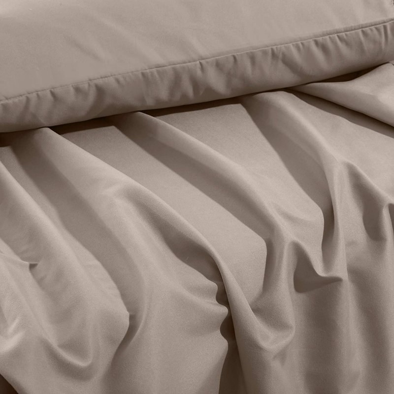 Ensemble de literie en microfibre 1800 Series, Ensemble de drap pour lit grand avec deux taies d', Bourgogne