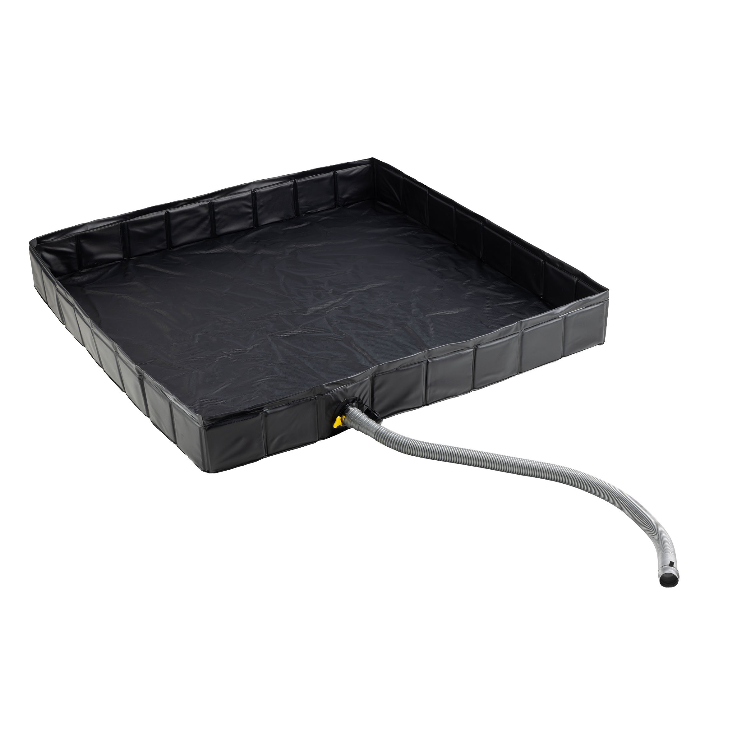 Outdoor Shower Pan 31.5 X 31.5 Inch – Foldable Portable Camping Shower Base With Drain Hose, Wear-Resistant Oxford Fabric & PVC, For RV, Beach, Backpacking, Pets, Kids, Adults