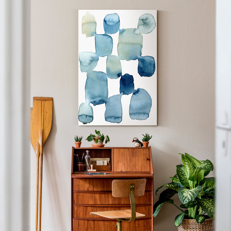 «Gold and Gray Exploration IX», reproduction d'art sur toile, H 48 po x l 32 po x P 1 po