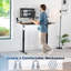 Bureau électrique à moteur simple VIVO avec contrôleur de mémoire à bouton-poussoir-129479299-129479302