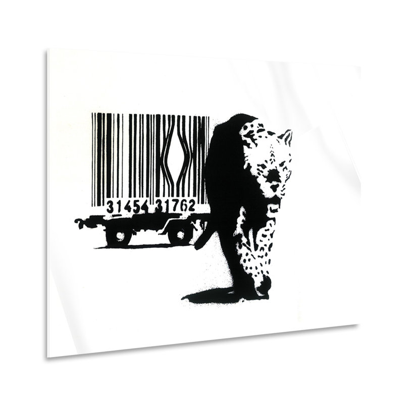 Bar Code by Banksy - No Frame Print on Plastic / Acrylic, 65cm H x 95cm W