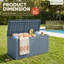 Boîte de rangement en résine 105 gallons-93917737