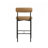 Faux Leather Bar Stool with Metal Legs-683526334-676610929-719110048