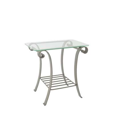 Johan Glass Top End Table