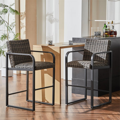 Patio PE Rattan Bar Stool