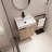 Crystan 18.57 " W Free Standing Wall Mounted Single Double Single Vanity Bathroom Vanity With Ceramic Top