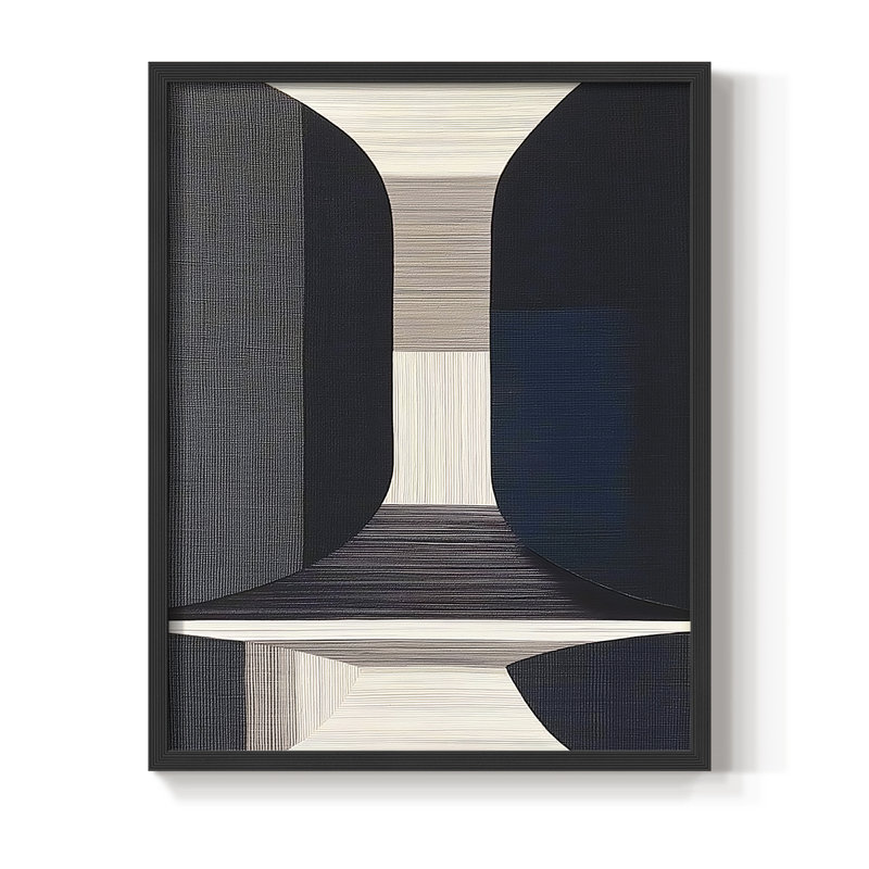 "ABSTRACT Series DCLX III" par J Paul, H 29 po x l 23 po, Noir, noir, noir, noir
