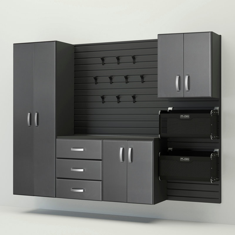 Deluxe 4 Piece Storage System, Black/Silver Carbon