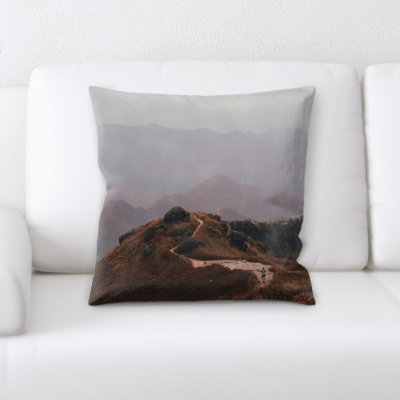 Microsuede Reversible Throw Pillow