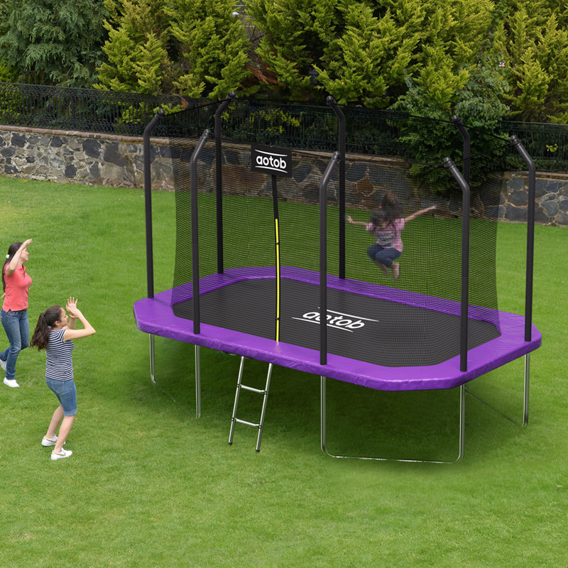 Trampoline AOTOB 14X8FT, Mauve