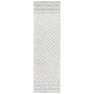 Abstract Hand Tufted Wool, Cotton Geometric Rug