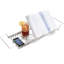 Support et organisateur de baignoire en acier inoxydable Castelli