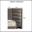 Commode de style transitionnel 1pc Poignées ovales à 5 tiroirs-532559779