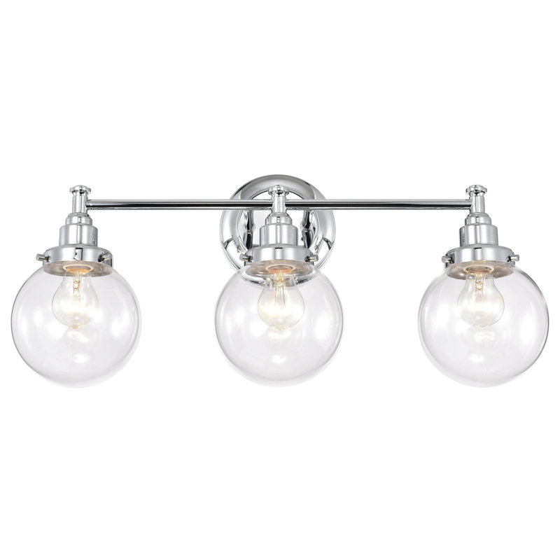 Éclairage pour salle de bain 3 lumières Dores, Chrome chrome, 3